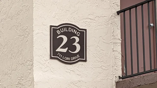 a close up of a street sign