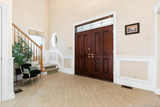 a view of livingroom with furniture and a window
