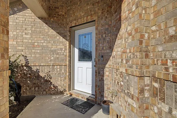 a view of a brick wall