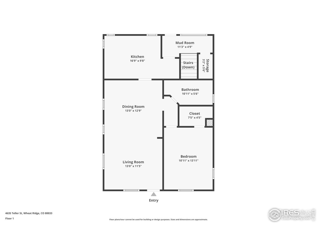 4635 Teller Street Wheat Ridge, CO 80033 - Photo 36 of 36 a picture of a floor plan