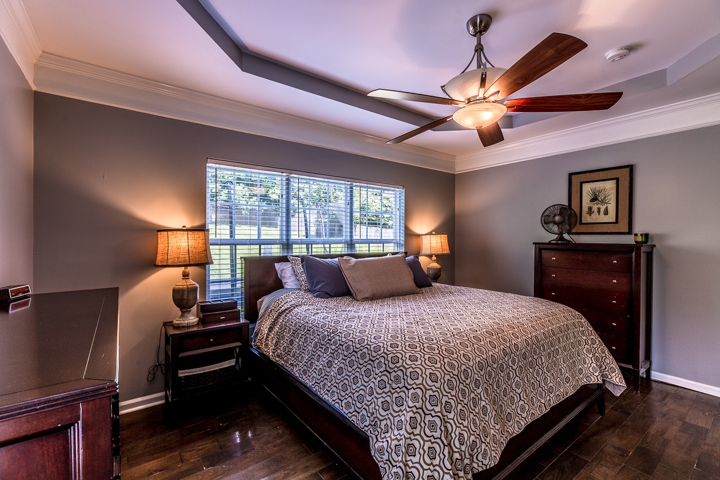 1838 O'Reilly Circle Spring Hill, TN 37174 - Photo 19 of 36 a bedroom with a bed and wooden floor