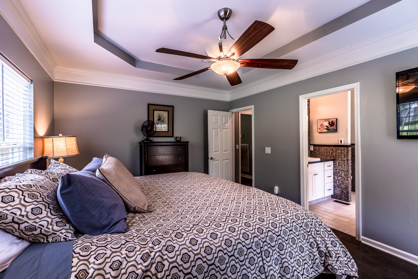 1838 O'Reilly Circle Spring Hill, TN 37174 - Photo 20 of 36 a bedroom with a bed and wooden floor