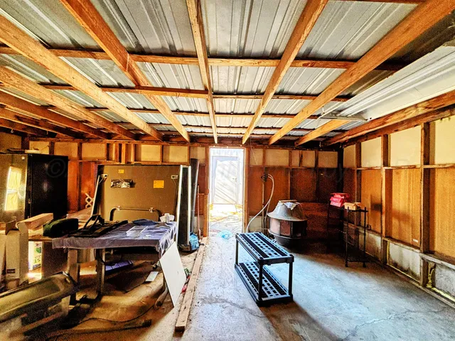 a room with furniture