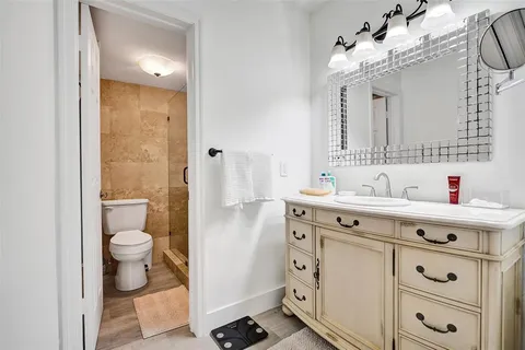 a view of a utility room with racks on the wall