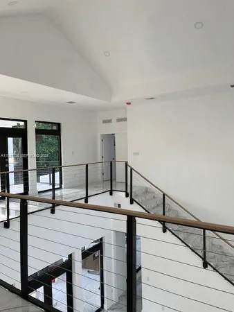 a view of a trees in a yard