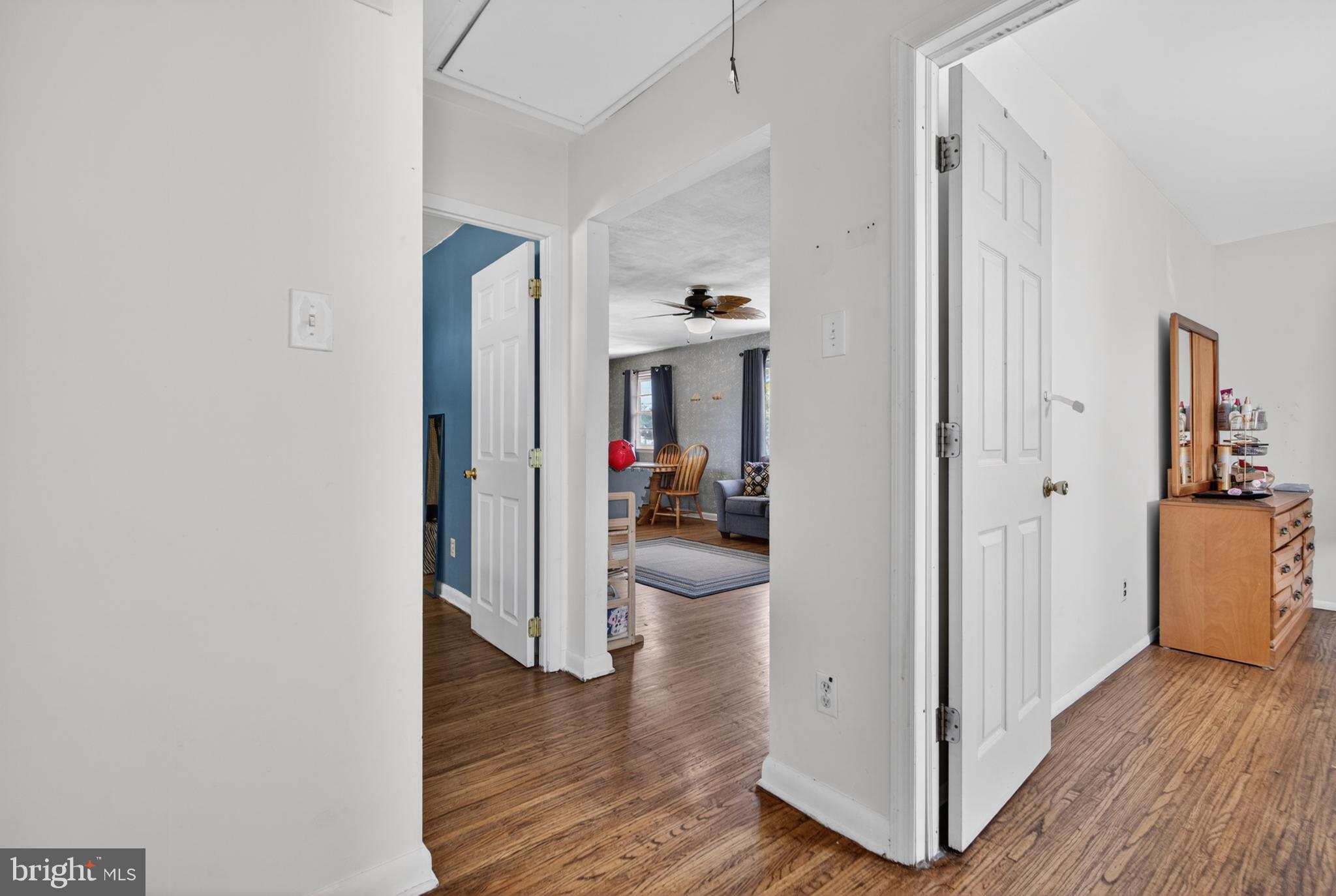 505 Monroe Street Riverside, NJ 08075 - Photo 17 of 35 a view of a hallway with wooden floor and closet