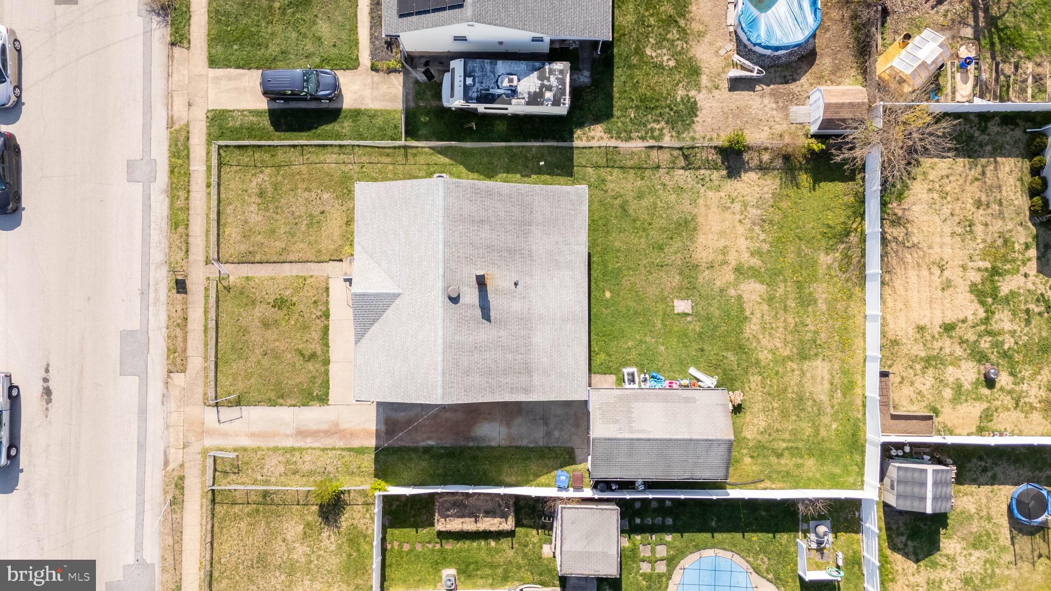 505 Monroe Street Riverside, NJ 08075 - Photo 32 of 35 an aerial view of a house with a swimming pool