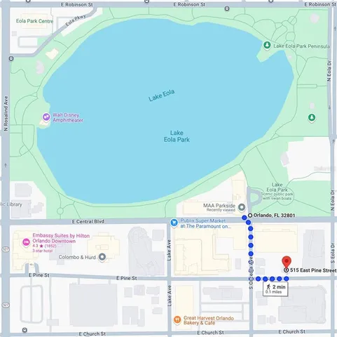 a view of a city with tall buildings