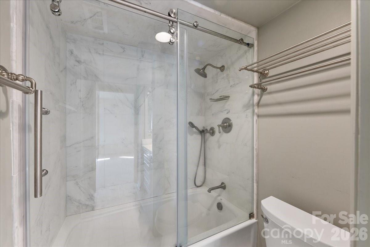 3500 Colony Road, Unit J Charlotte, NC 28211 - Photo 33 of 42 a bathroom with a shower and a toilet