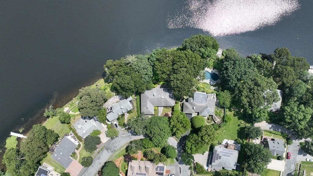 39 Beverly Road Arlington, MA 02474 - Photo 34 of 37 an aerial view of a house with a yard