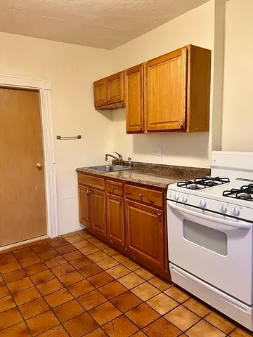 a kitchen with stainless steel appliances granite countertop a sink and a stove