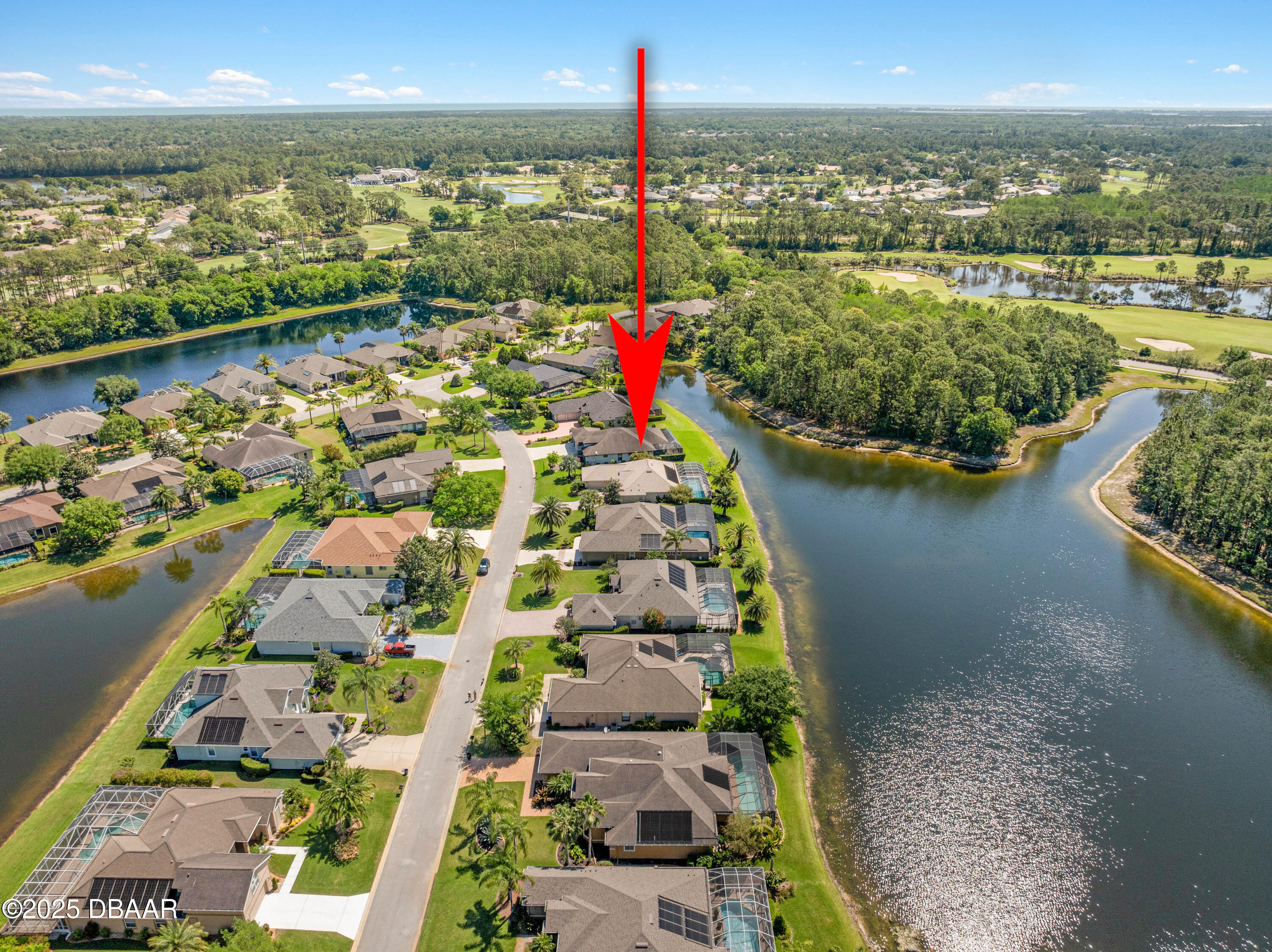 1005 Lake Bridge Drive Ormond Beach, FL 32174 - Photo 43 of 71 Aerial View of Neighborhood