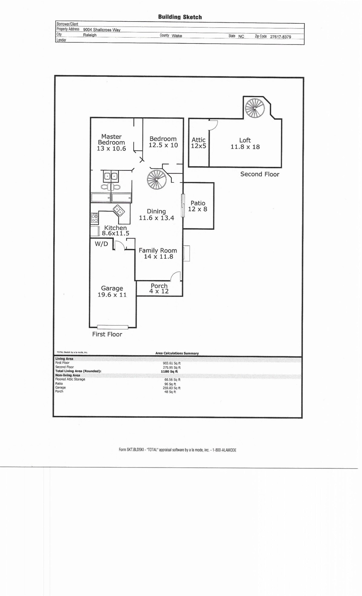 9004 Shallcross Way Raleigh, NC 27617 - Photo 31 of 31 Floor Plan