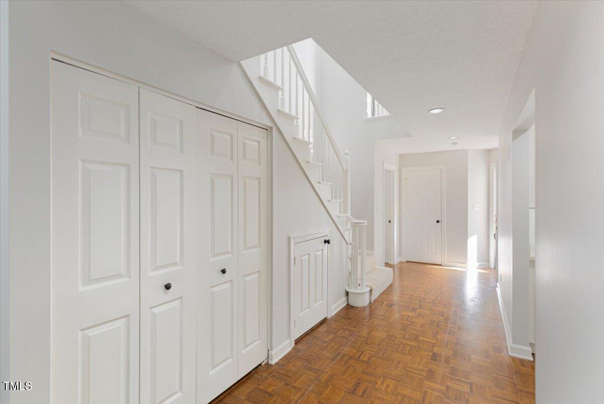 411 Brampton Close Pittsboro, NC 27312 - Photo 14 of 71 a view of a hallway with staircase