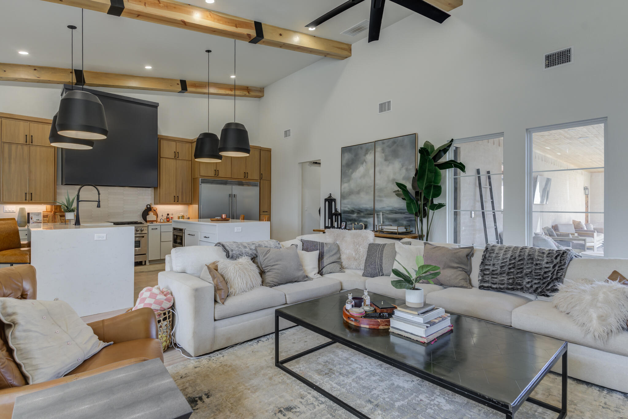 3940 148th Street Lubbock, TX 79423 - Photo 11 of 92 a living room with furniture and wooden floor
