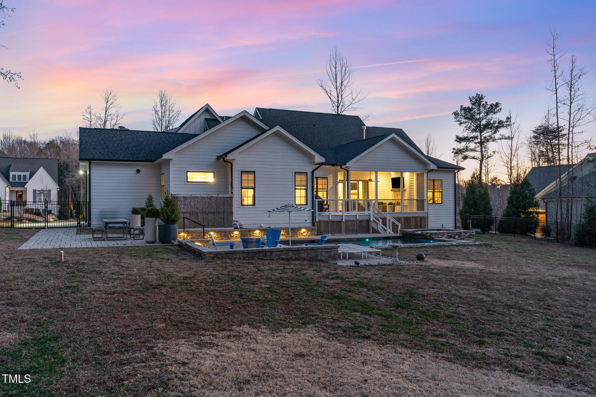 403 Stonecrest Way Pittsboro, NC 27312 - Photo 58 of 65 a front view of a house with garden