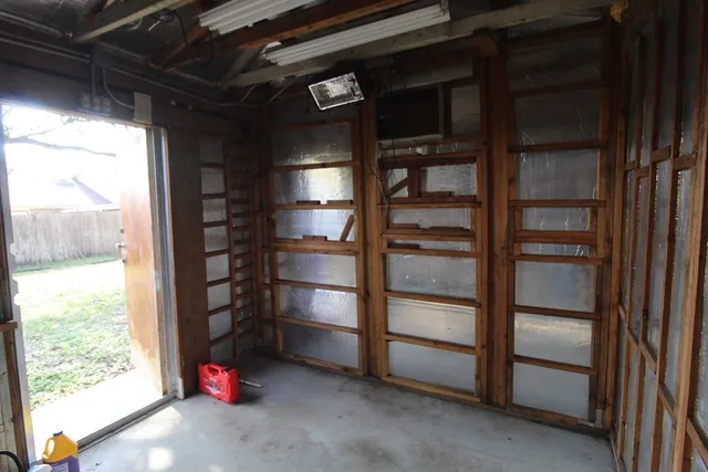 a backyard of a house