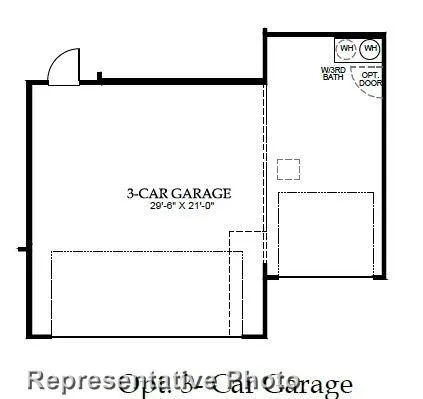 a picture of a room with a white and white refrigerator