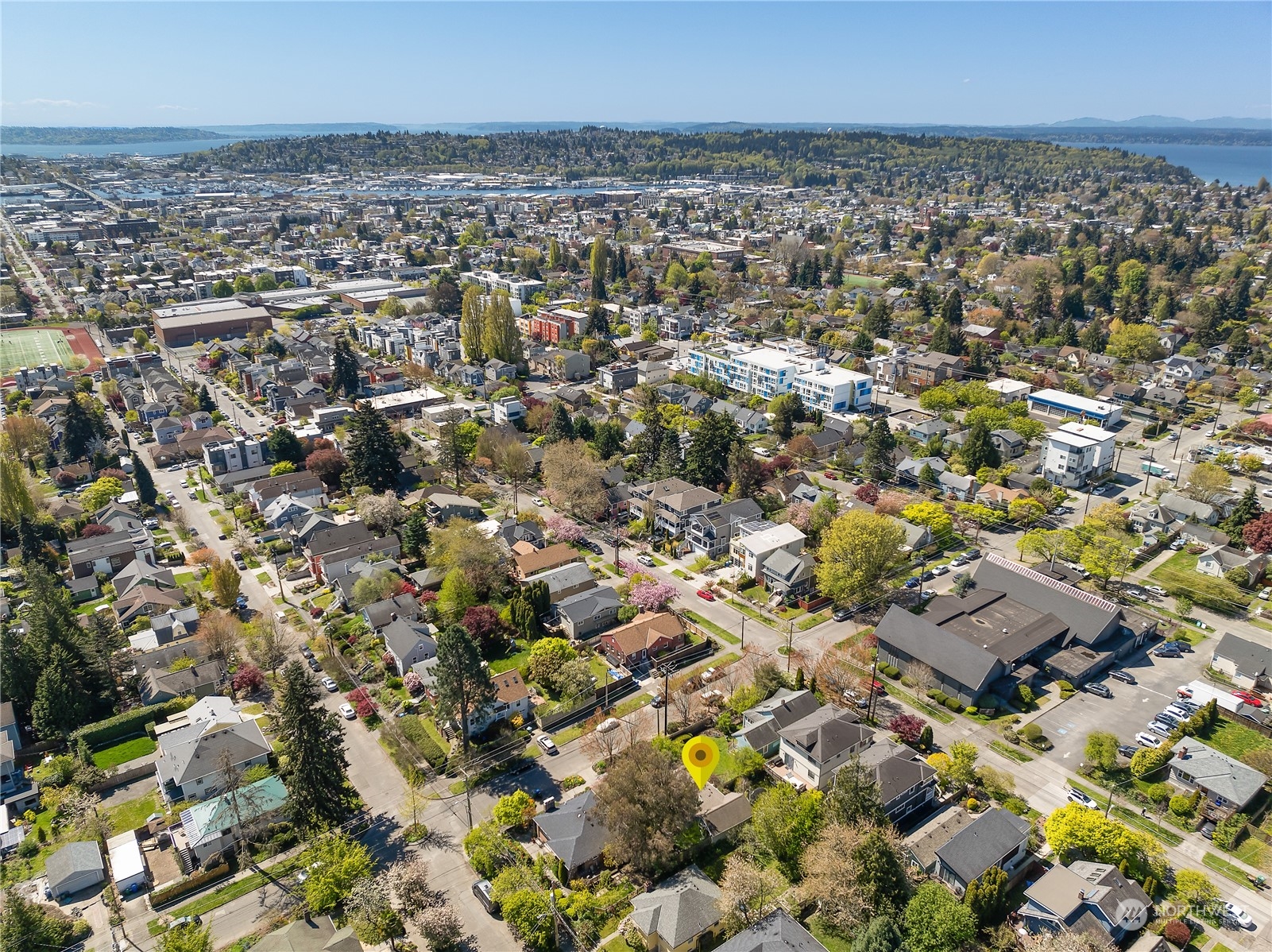 1408 Northwest 73rd Street Seattle, WA 98117 - Photo 38 of 40 an aerial view of a city