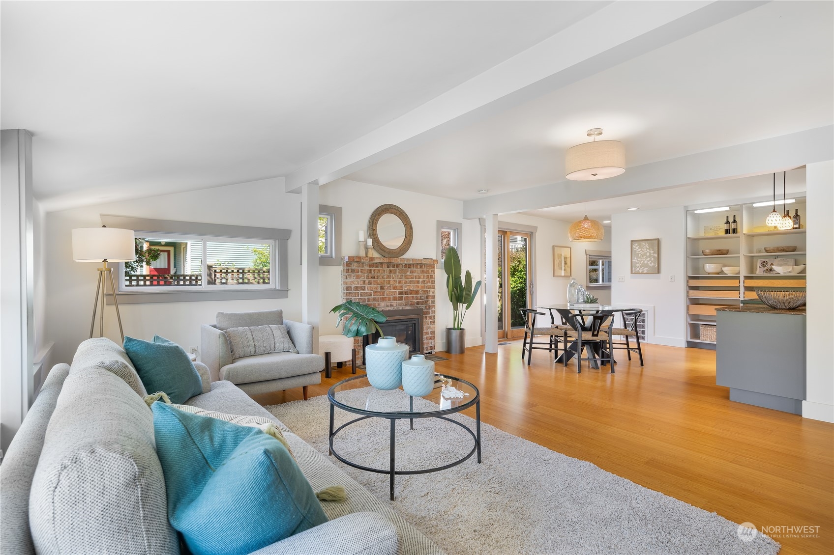1408 Northwest 73rd Street Seattle, WA 98117 - Photo 6 of 40 a living room with furniture and wooden floor