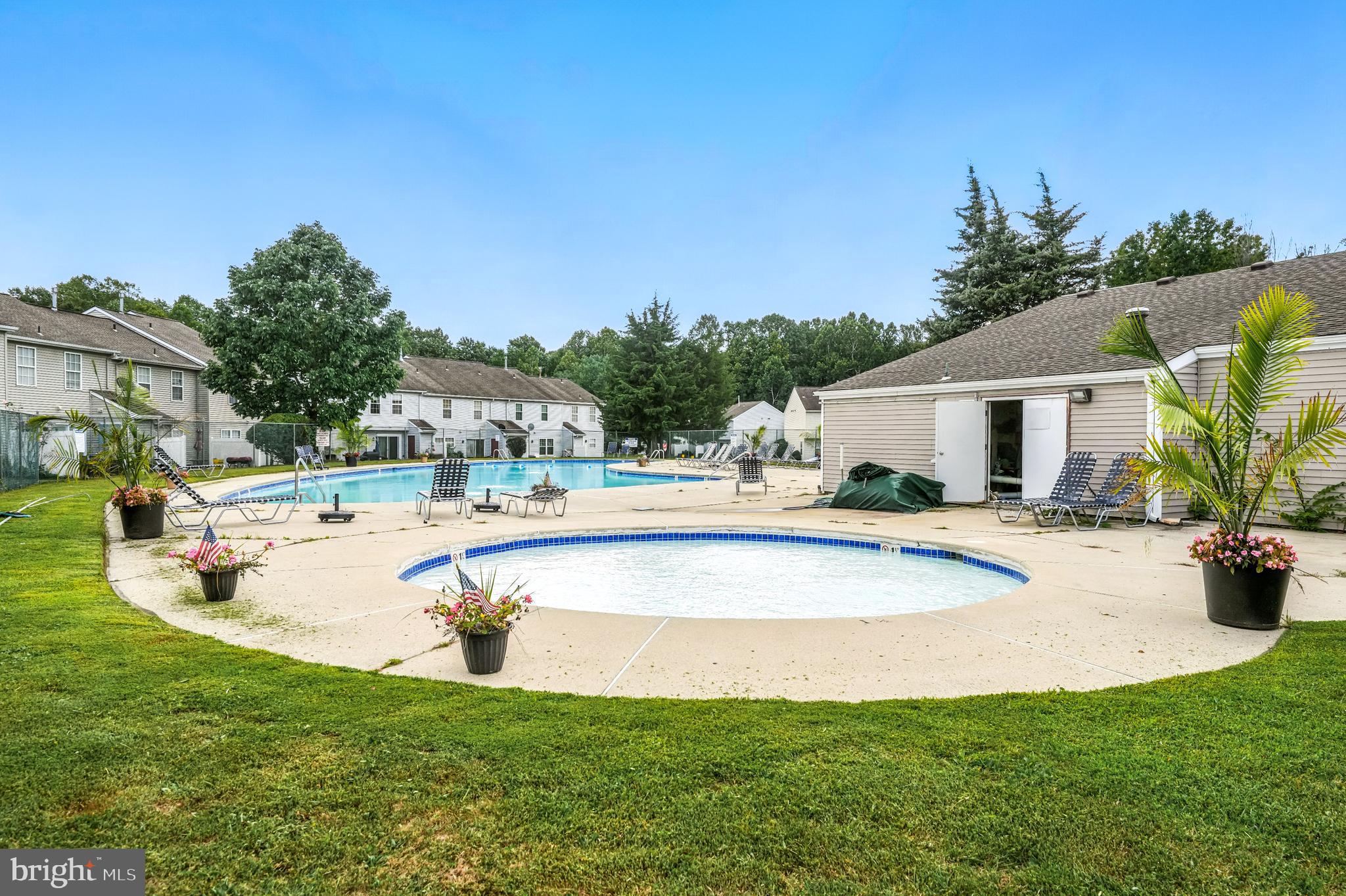 2002 Tall Pines Pine Hill, NJ 08021 - Photo 30 of 31 a view of a house with swimming pool and sitting area
