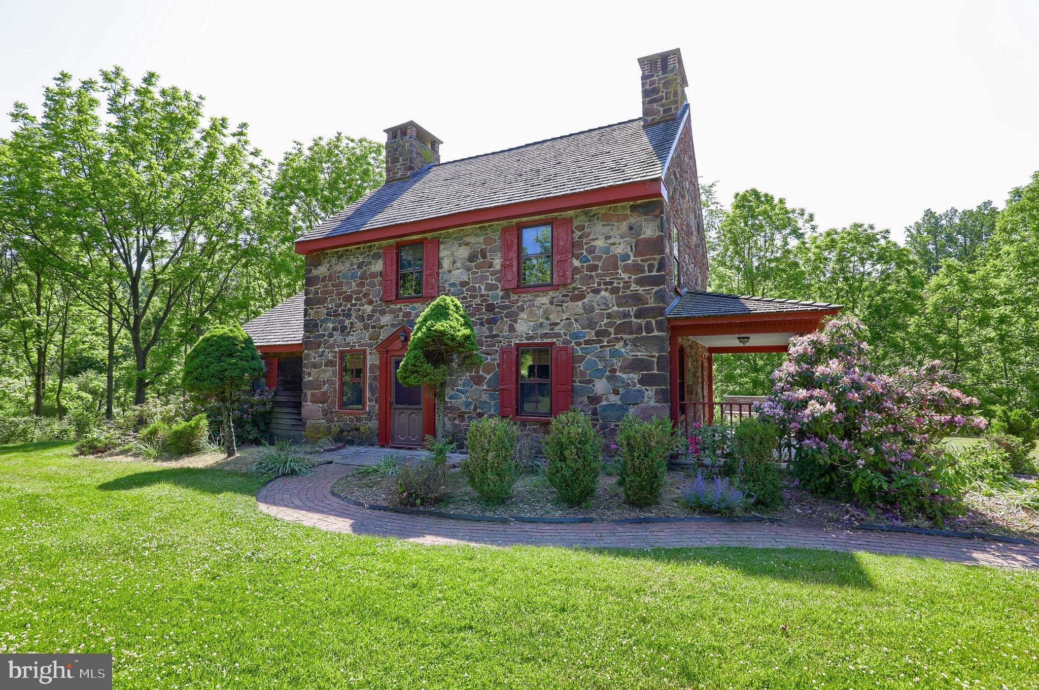 1252 Cocalico Road Birdsboro, PA 19508 - Photo 1 of 66 Front of the Stone Farmhouse