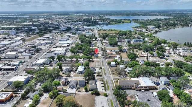 an aerial view of a city