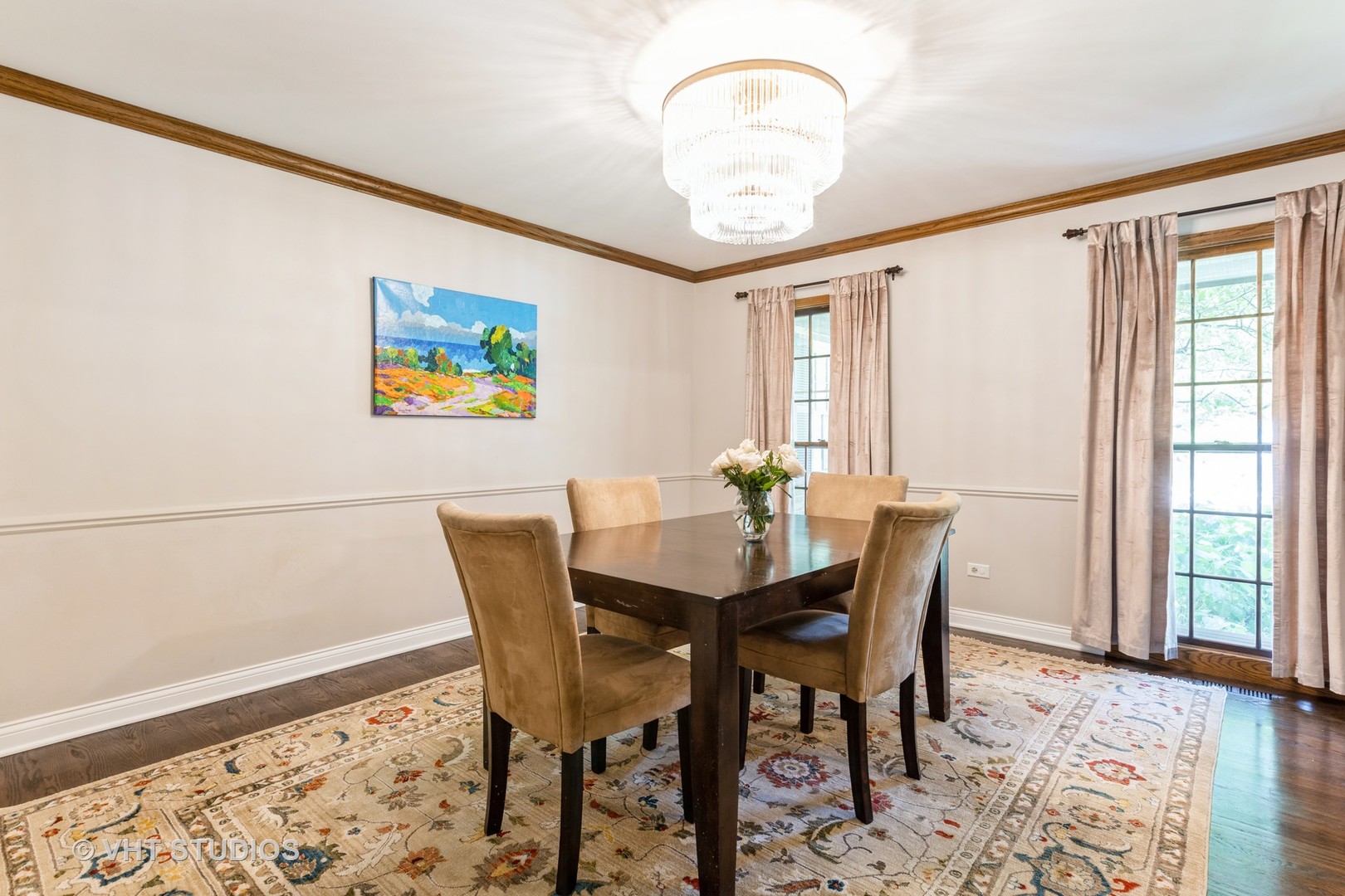 1532 Sequoia Road Naperville, IL 60540 - Photo 29 of 34 a view of a dining room with furniture window and wooden floor