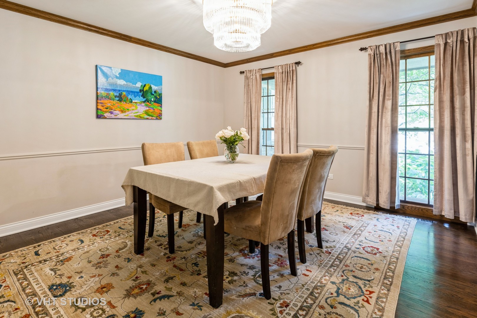 1532 Sequoia Road Naperville, IL 60540 - Photo 6 of 34 a view of a dining room with furniture window and wooden floor