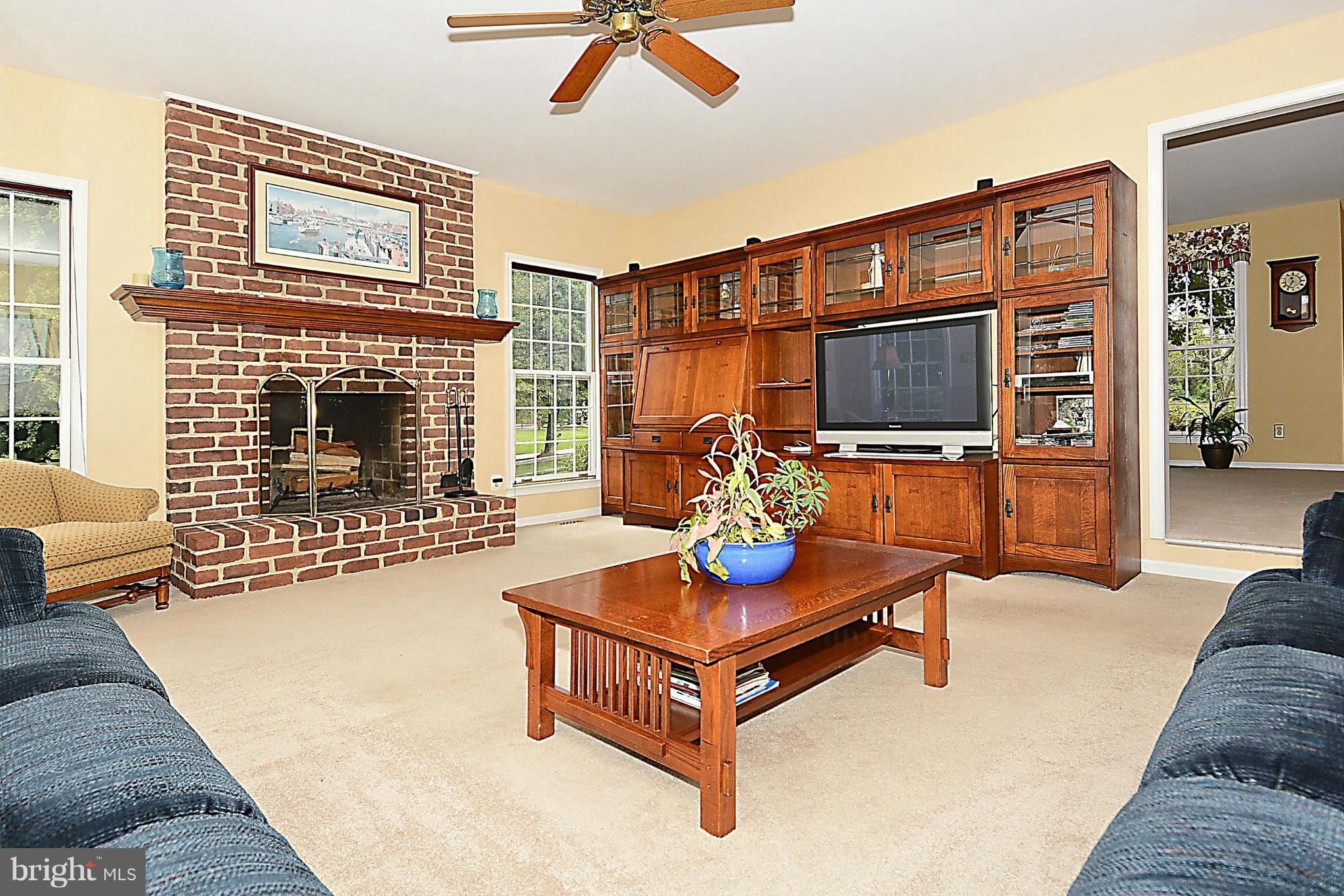 1879 Cherry Road Annapolis, MD 21409 - Photo 10 of 30 FAMILY ROOM WITH MASONRY FIREPLACE