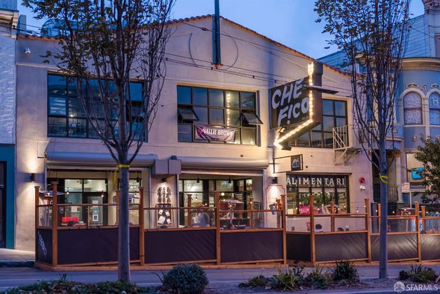 a street sign on a street