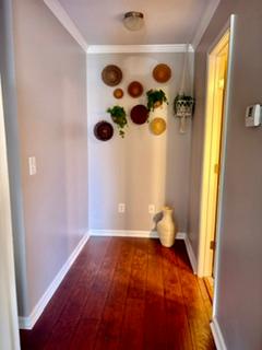 106 Antique Court Pendleton, SC 29670 - Photo 9 of 18 Rich hardwood floors lead to a well-lit hallway with elegant crown molding,upstairs
