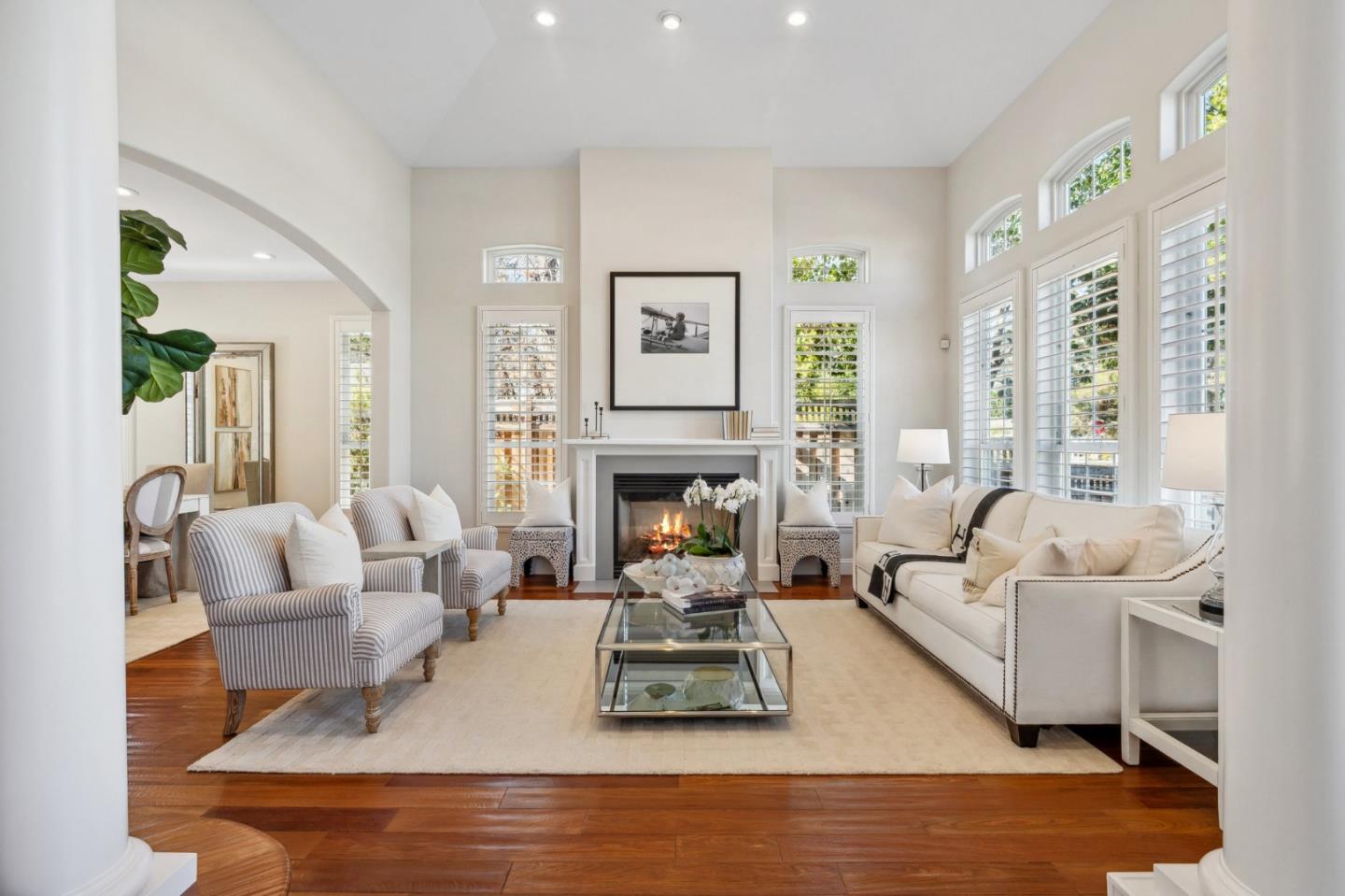 14574 Nelson Way San Jose, CA 95124 - Photo 6 of 62 a living room with furniture and a fireplace