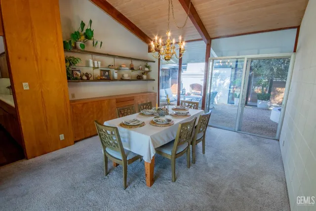 a hallway with a large window