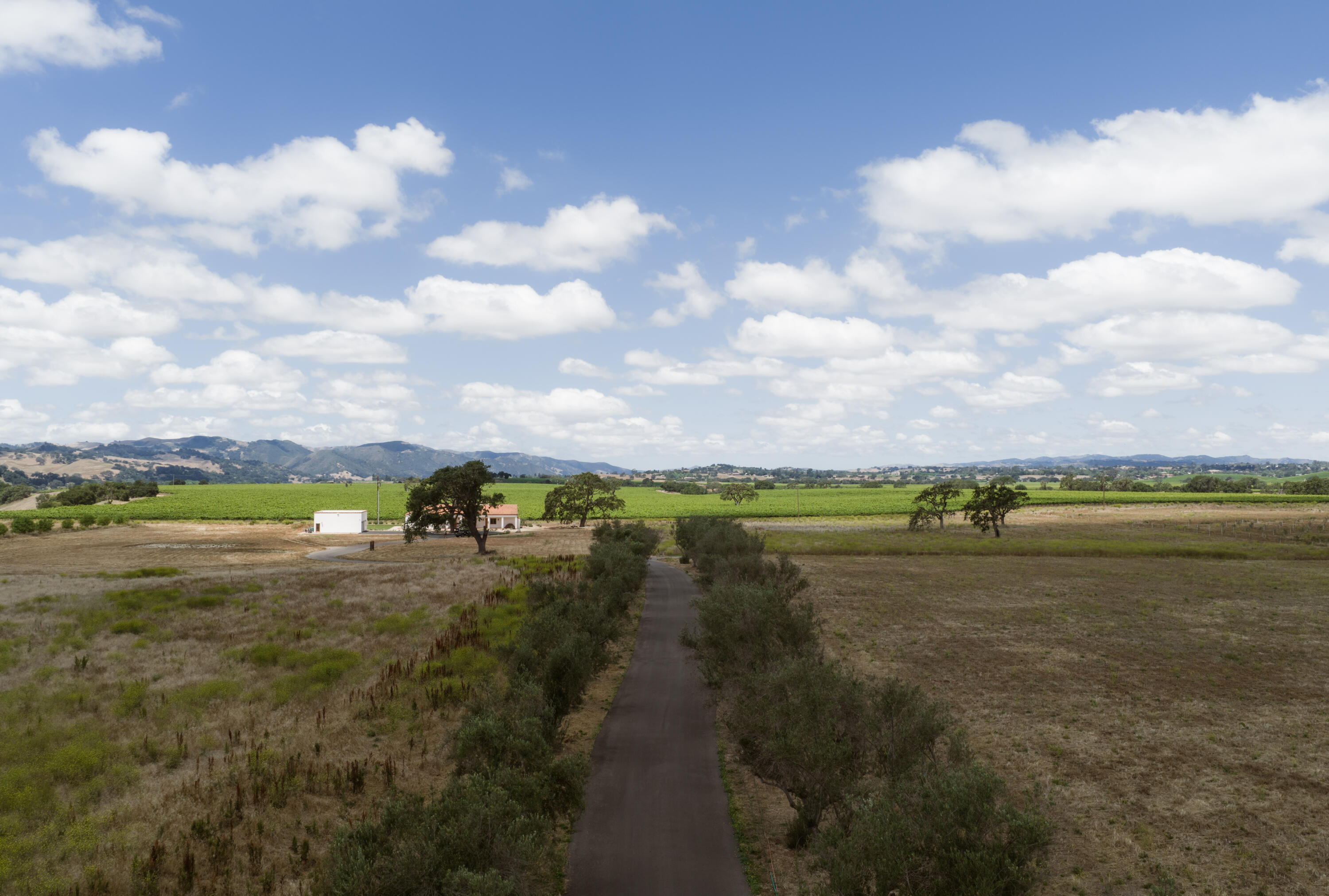 175 White Oak Road Santa Ynez, CA 93460 - Photo 2 of 44 Aerial Driveway Approach