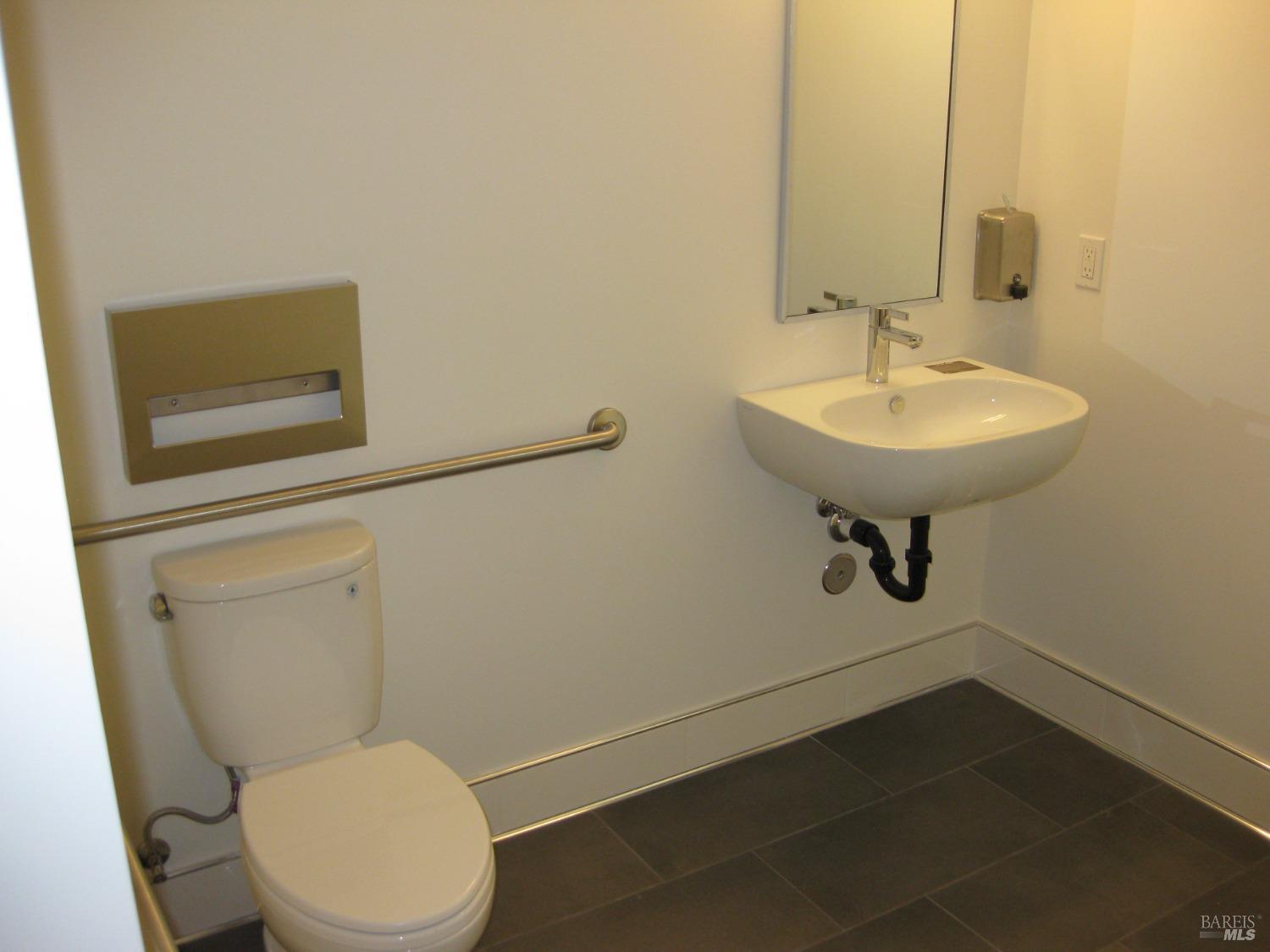 18615 Highway 12 Sonoma, CA 95476 - Photo 5 of 12 a bathroom with a sink a toilet and mirror