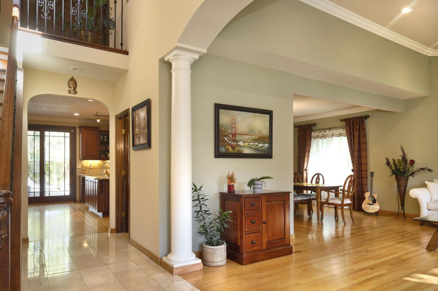 1127 Carnforth Court San Jose, CA 95120 - Photo 5 of 55 a living room with fireplace furniture and a floor to ceiling window