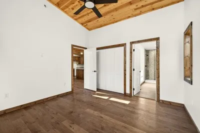 a view of an empty room