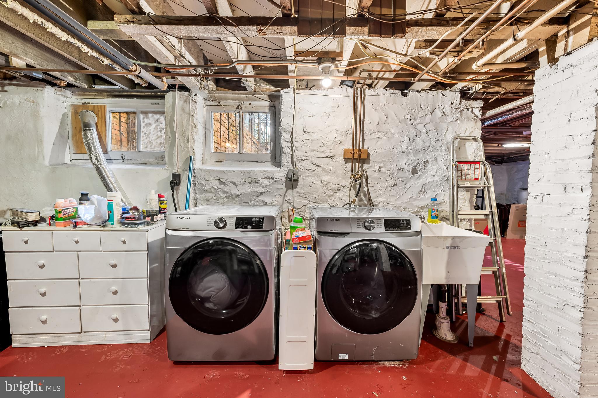 216 Wendover Road Baltimore, MD 21218 - Photo 47 of 83 Lower lvl laundry w/Samsung front loading w/d,sink