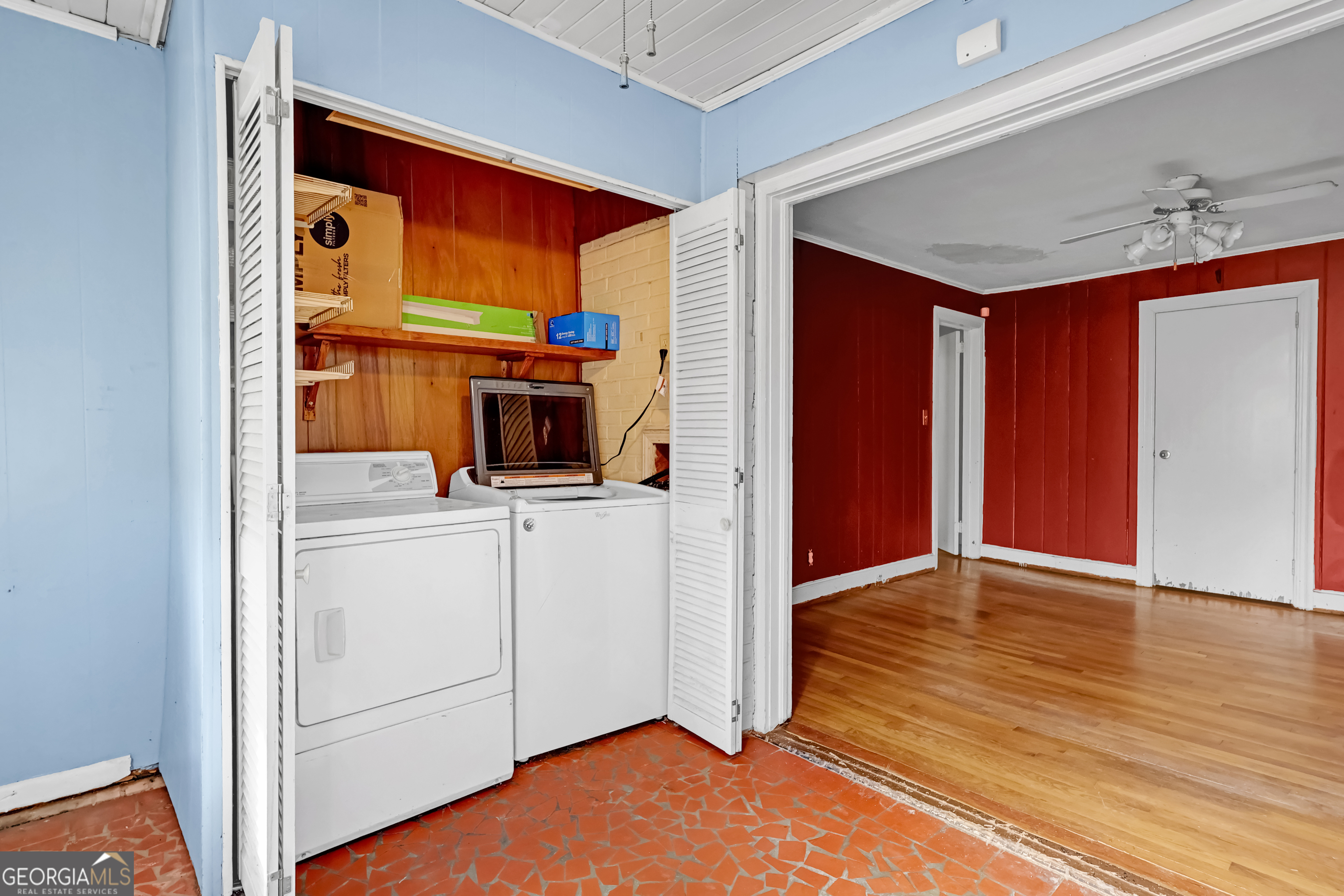 1077 Helen Street Morrow, GA 30260 - Photo 11 of 18 a view of a hallway with wooden floor