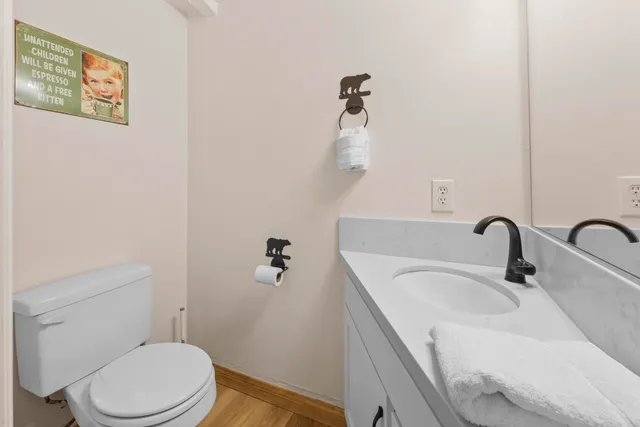 a bathroom with a sink and a toilet