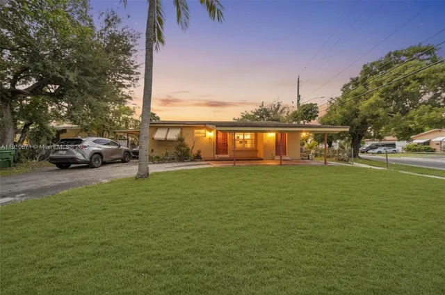 a view of a lake with houses