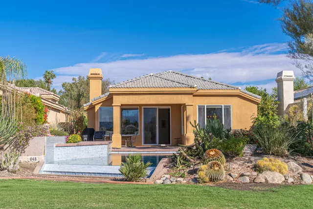 a view of a yard with plants
