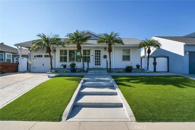 a swimming pool with outdoor seating yard and porch