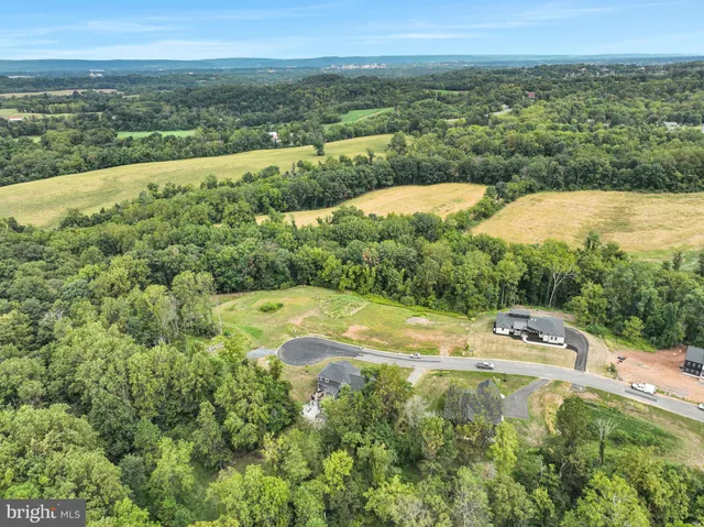 a view of a field with an ocean