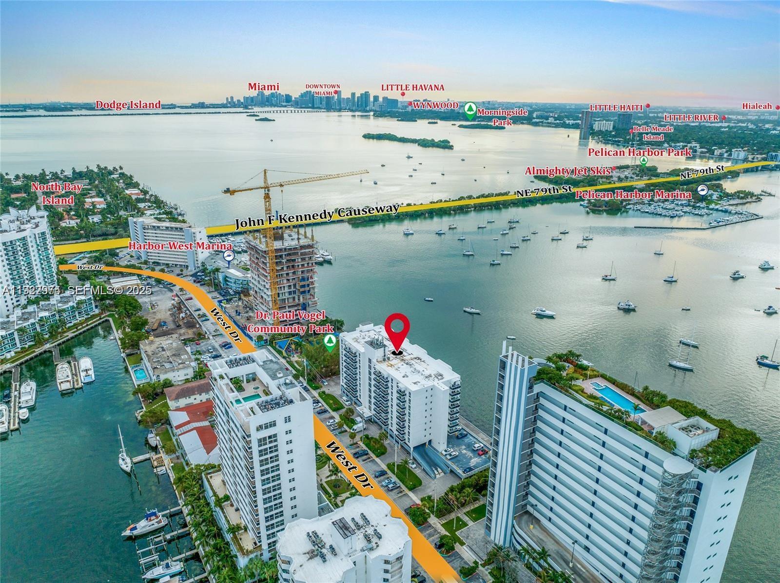 7928 West Drive, Unit 602 North Bay Village, FL 33141 - Photo 19 of 44 a view of outdoor space and city view