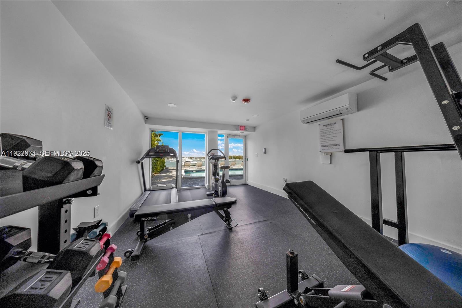 7928 West Drive, Unit 602 North Bay Village, FL 33141 - Photo 33 of 44 a view of a room with gym equipment