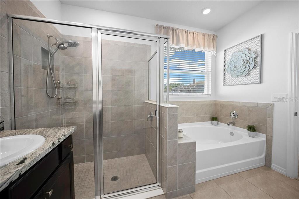 8598 Southwest 59th Terrace Ocala, FL 34476 - Photo 38 of 73 a bathroom with a bathtub and a shower