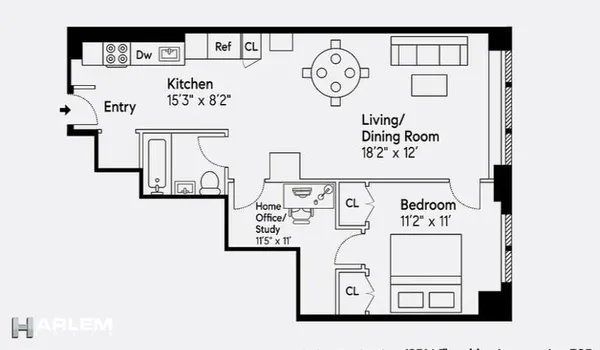 $610,000 | 195 Willoughby Avenue, Unit 305 | Clinton Hill