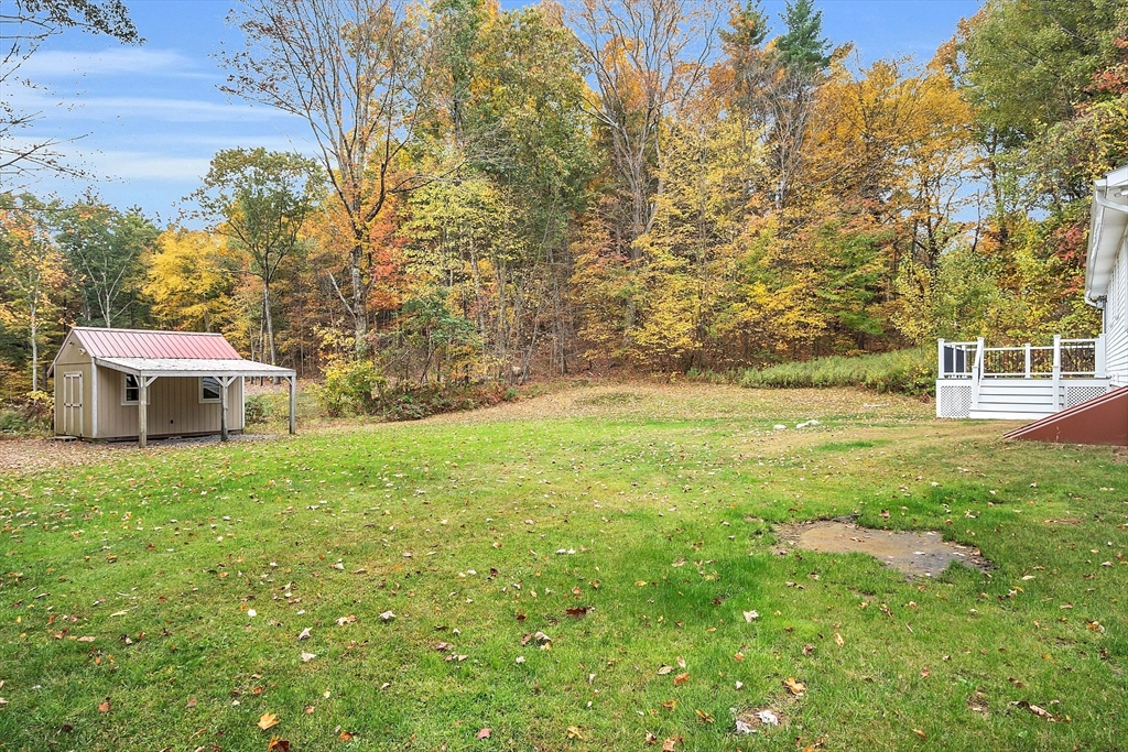 3 Reed Hill Road Wales, MA 01081 - Photo 7 of 23 a view of a backyard with large trees